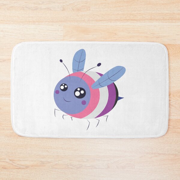 Item preview, genderfluid pride bee! designed and sold by plotDriving-NPC.