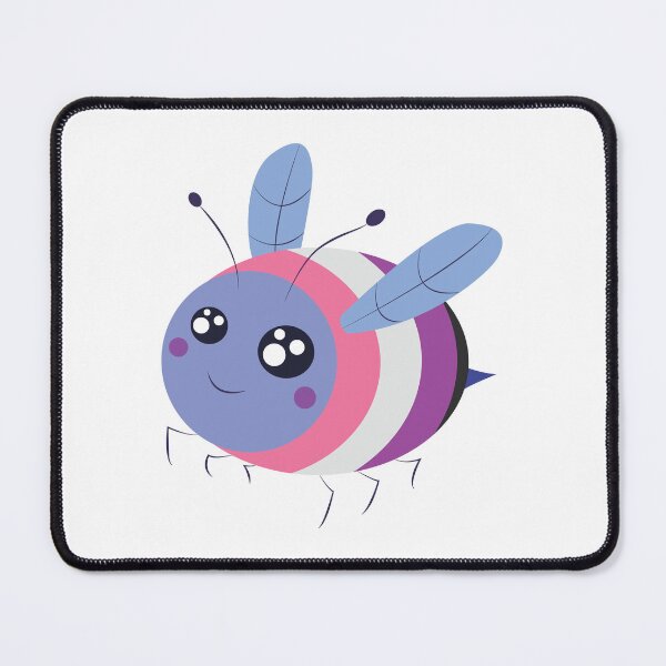 Item preview, genderfluid pride bee! designed and sold by plotDriving-NPC.