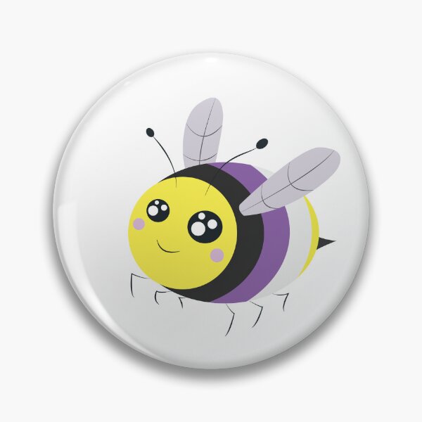 Item preview, non-binary pride bee! designed and sold by plotDriving-NPC.