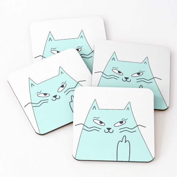 Item preview, rude cat designed and sold by AbizerShop.