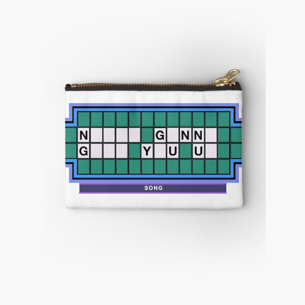 Item preview, "Never Gonna Give You Up" Wheel of Fortune puzzle (Rick Roll) designed and sold by mikejacox.