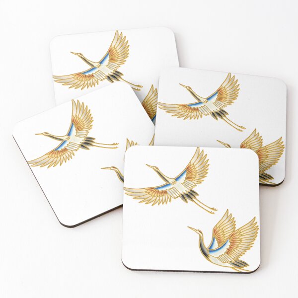 Item preview, dos grullas marrones se elevan hacia el cielo designed and sold by PiperWard71.