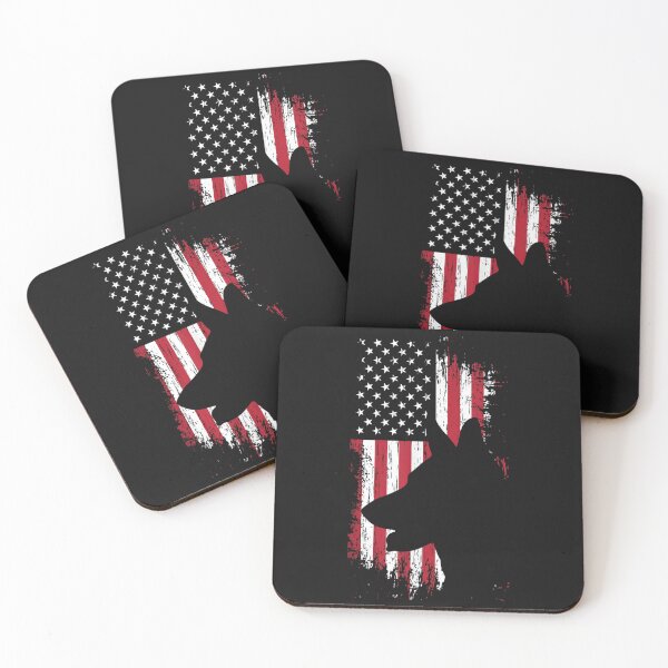 Item preview, German Shepherd American Flag USA Patriotic Dog Gift designed and sold by gravefilled.