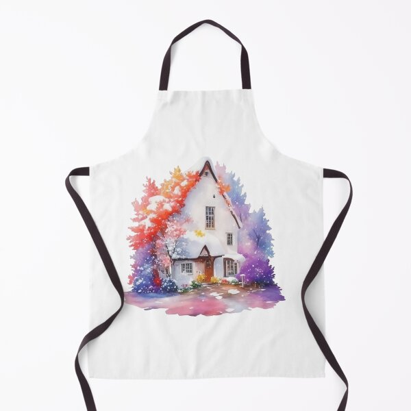 Item preview, Watercolor English country house with Autumm and snow. designed and sold by Jayjaynaenae.