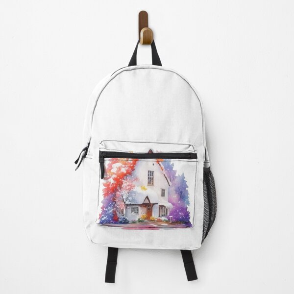 Item preview, Watercolor English country house with Autumm and snow. designed and sold by Jayjaynaenae.