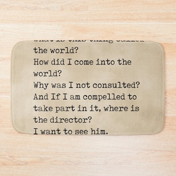 Item preview, Where am I - Soren Kierkegaard Poem - Literature - Typewriter Print - Vintage designed and sold by Studio Grafiikka.