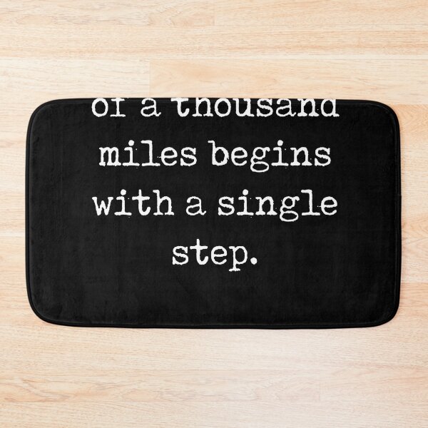 Item preview, The journey of a thousand miles - Lao Tzu Quote - Literature - Typewriter Print - Black designed and sold by Studio Grafiikka.