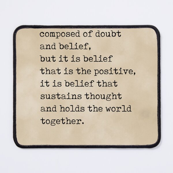 Item preview, Doubt and Belief - Soren Kierkegaard Quotes - Literature - Typewriter Print - Vintage designed and sold by Studio Grafiikka.