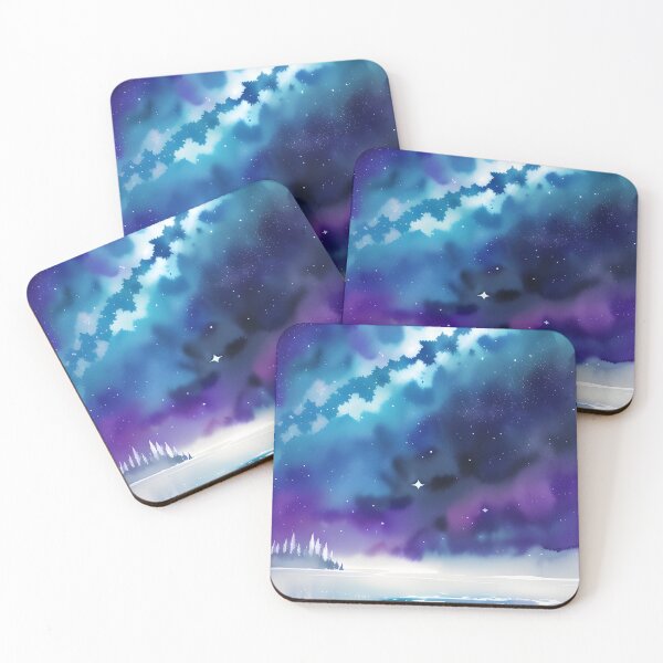 Item preview, Starry Winter Night Sky with an Icy Mist designed and sold by Erika V..