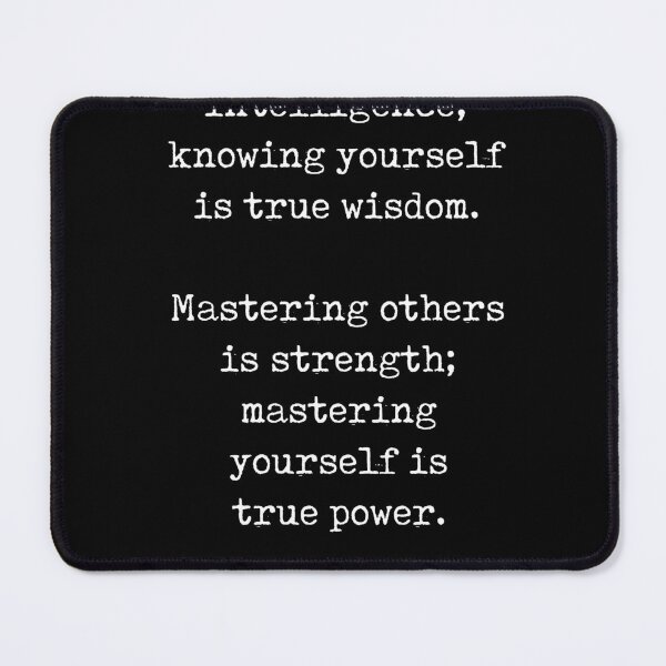 Item preview, Knowing yourself is true wisdom - Lao Tzu Quote - Literature - Typewriter Print 2 - Black designed and sold by Studio Grafiikka.