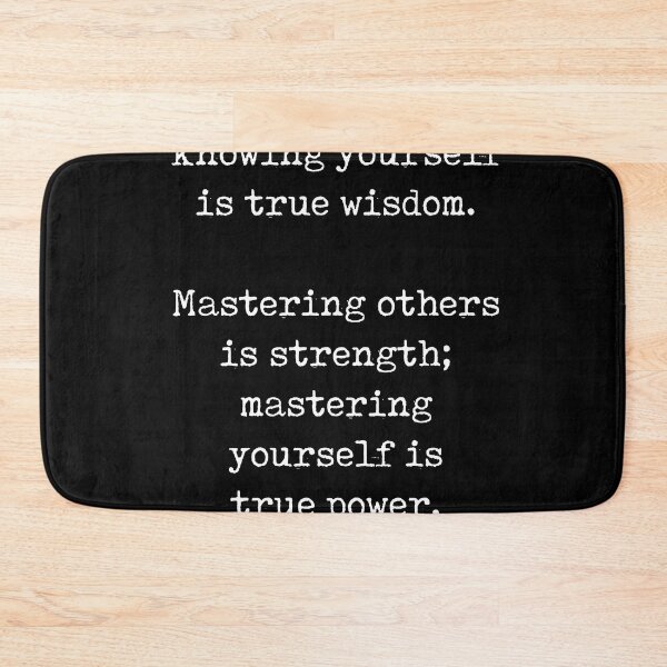 Item preview, Knowing yourself is true wisdom - Lao Tzu Quote - Literature - Typewriter Print 2 - Black designed and sold by Studio Grafiikka.