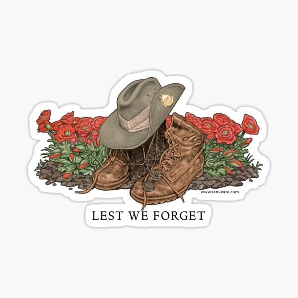 Lest we Forget Print Sticker
