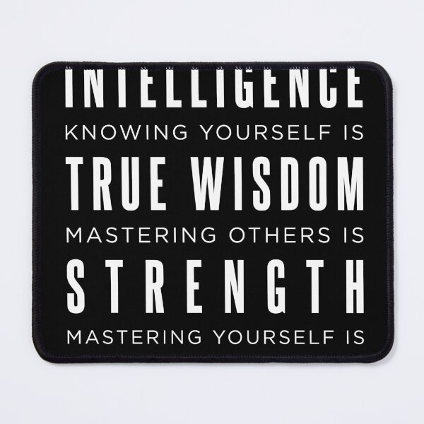 Item preview, Knowing yourself is true wisdom - Lao Tzu Quote - Literature - Typography Print 2 - Black designed and sold by Studio Grafiikka.