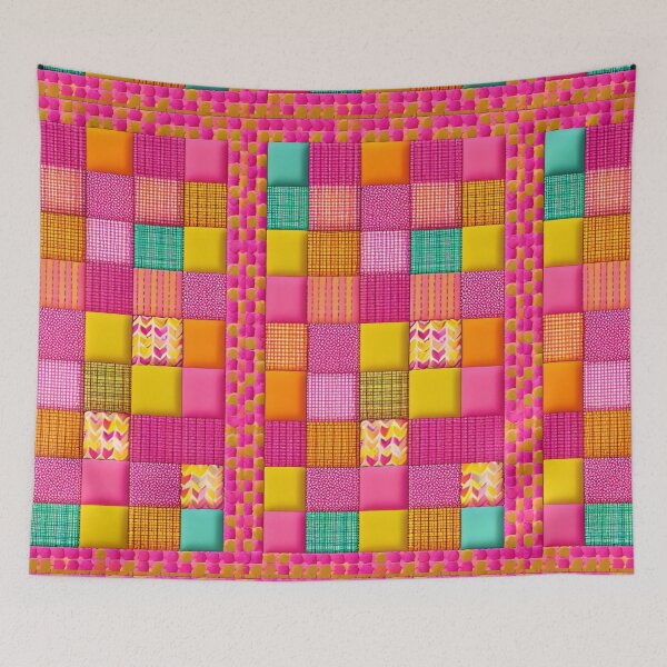 Item preview, Pink quilt  designed and sold by JLeonardoArt.