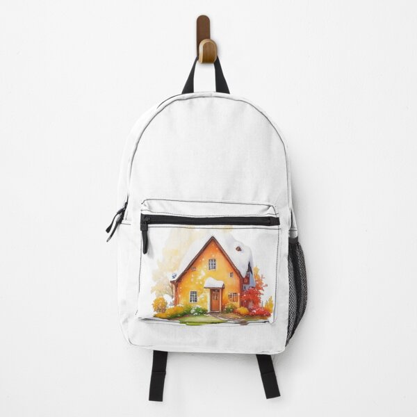 Item preview, Watercolor English country house with Autumm and snow. designed and sold by Jayjaynaenae.