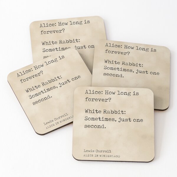 Artikelvorschau, Alice In Wonderland 02 - Lewis Carroll Quotes - Literature - Typewriter Print - Vintage entworfen und verkauft von Studio Grafiikka.