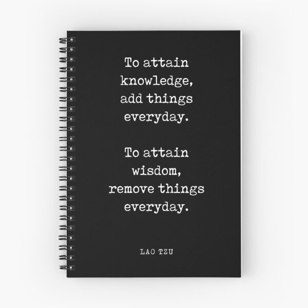 Artikelvorschau, To attain knowledge - Lao Tzu Quote - Literature - Typewriter Print - Black entworfen und verkauft von Studio Grafiikka.