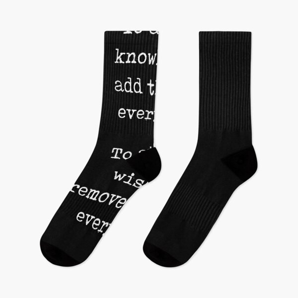 Item preview, To attain knowledge - Lao Tzu Quote - Literature - Typewriter Print - Black designed and sold by Studio Grafiikka.