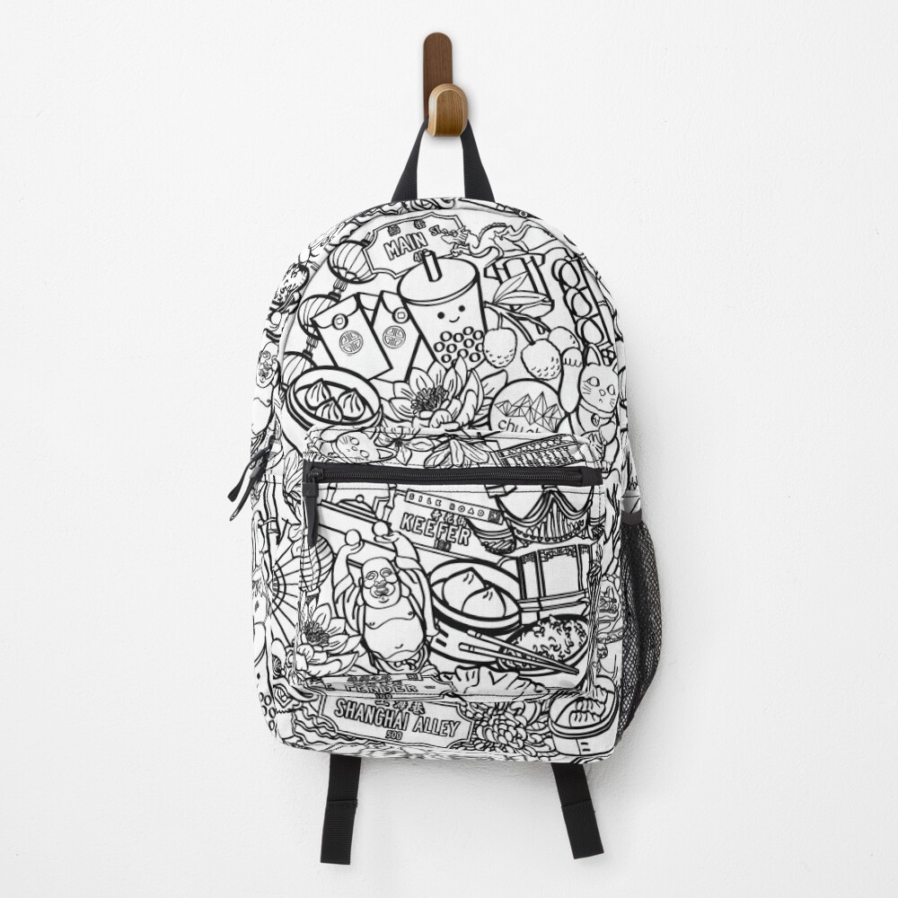 Item preview, Backpack designed and sold by chuchucolouring.