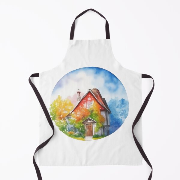Item preview, Watercolor English cottage in Autumm. designed and sold by Jayjaynaenae.
