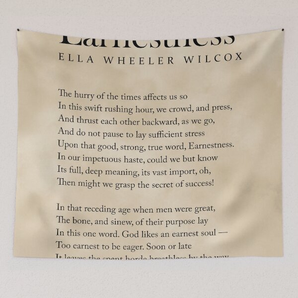 Artikelvorschau, Earnestness - Ella Wheeler Wilcox Poem - Literature - Typography Print 1 - Vintage entworfen und verkauft von Studio Grafiikka.