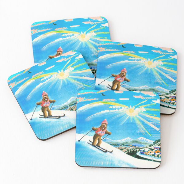 Item preview, Painting of A Dog Skiing designed and sold by jacobz-design.