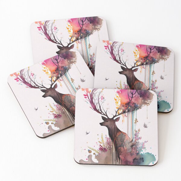 Item preview, Colorful Abstract Deer designed and sold by Piotrek0001.