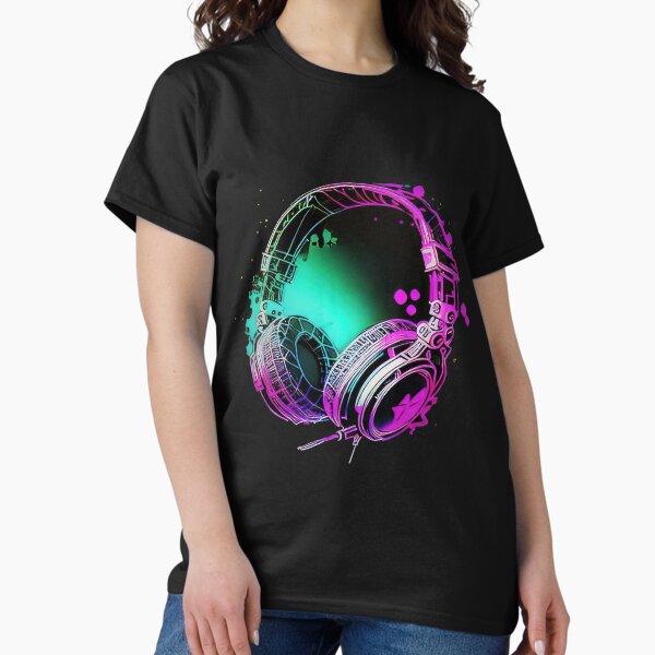 Item preview, Neon DJ Headphones - Rainbow Rave Graffiti Art designed and sold by Just Art's Creations colinw2292@gmail.com.