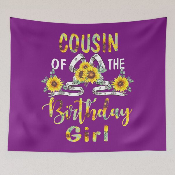 Item preview, Cousin Of The Birthday 	 Sunflower Birthday Party 	 	 designed and sold by fisidswhb58.