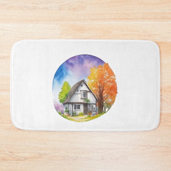 Item preview, Watercolor English country house in Autumm. designed and sold by Jayjaynaenae.