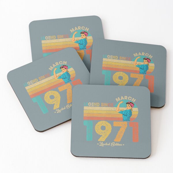 Item preview, 51st Birthday March 1971 Legend Since 1971 51 Years Old 		 designed and sold by pxumdwnw22.