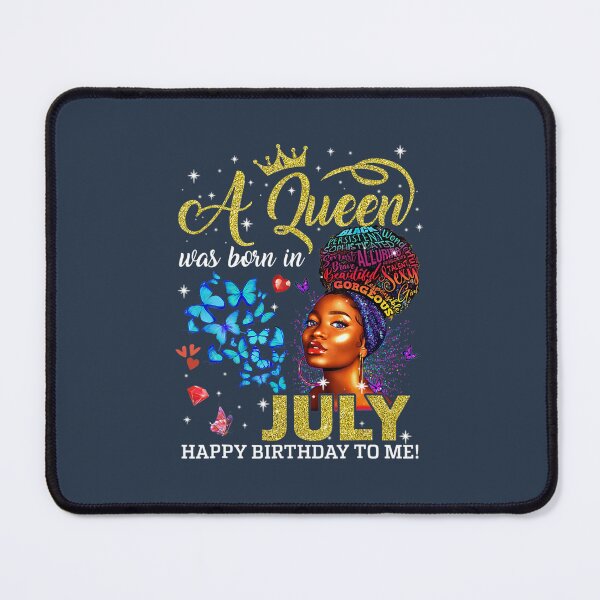 Item preview, Queens Are Born In July Black 	 Birthday Afro African  	 designed and sold by rkjkgrovynq66.