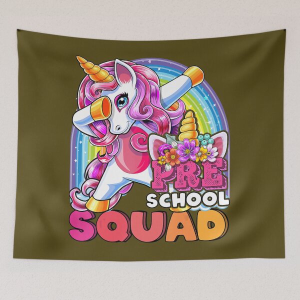 Item preview, Preschool Squad Dabbing Unicorn Back to School 	 	 	 	 designed and sold by wpoakvunome91.