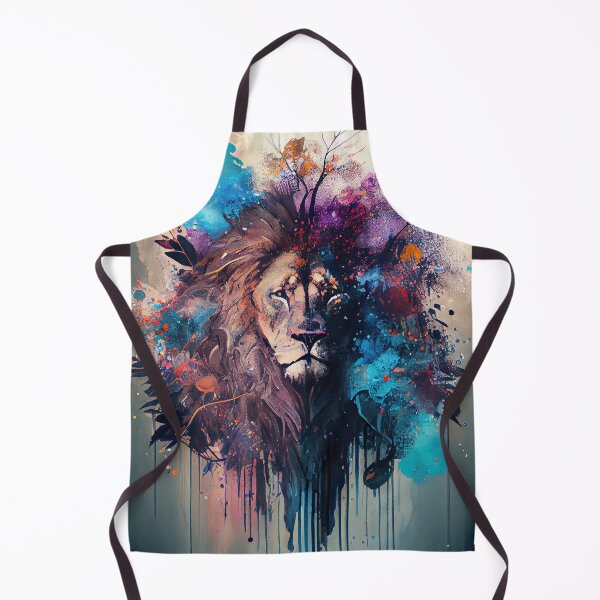 Artikelvorschau, Lion Silhouette: Abstract Expression on a Bright Background entworfen und verkauft von Piotrek0001.