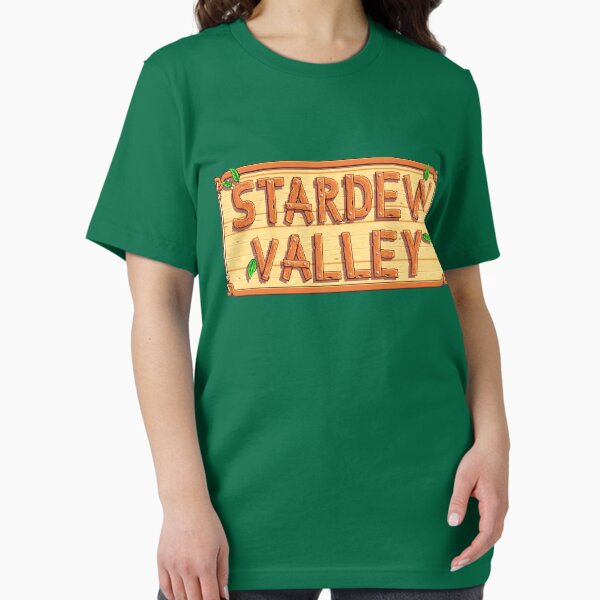 Vista previa del artículo con la obra «Stardew Valley - wooden logo», diseñado y vendido por thehipoglucido.