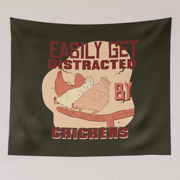 Item preview, Easily Distracted By Chicken -Poultry Farmer Chicken Farming 	 	 designed and sold by vhnfhefbvtq71.