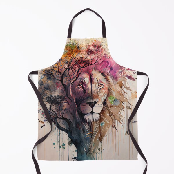 Artikelvorschau, Lion Silhouette: Abstract Expression on a Bright Background entworfen und verkauft von Piotrek0001.
