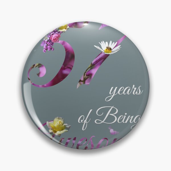 Item preview, 57 Year Old 	 Awesome Floral 1965 57th Birthday 	 		 designed and sold by pxumdwnw22.