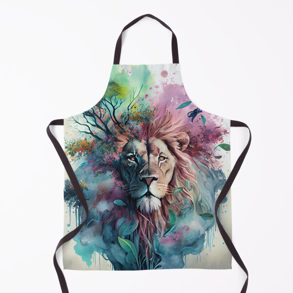 Artikelvorschau, Lion Silhouette: Abstract Expression on a Bright Background entworfen und verkauft von Piotrek0001.