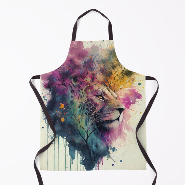 Artikelvorschau, Lion Silhouette: Abstract Expression on a Bright Background entworfen und verkauft von Piotrek0001.