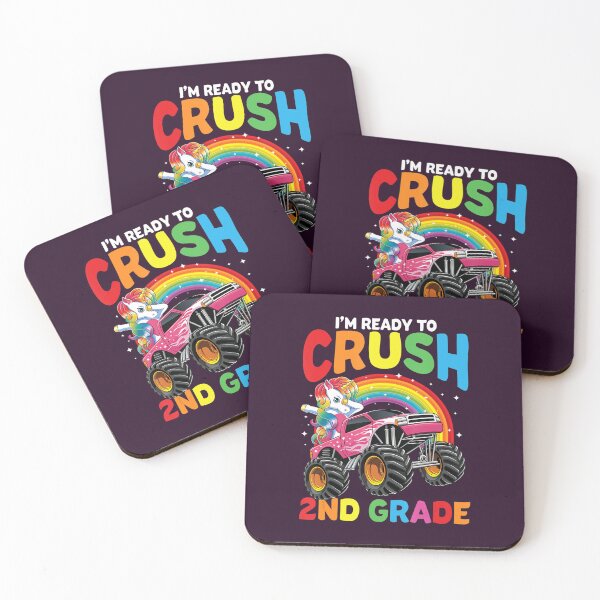 Item preview, Crush 2Nd Grade Unicorn Monster Truck Back To School 	  	 designed and sold by pyenfraduk21.