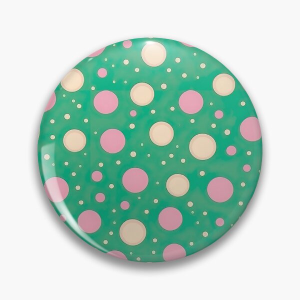 Item preview, Pink Dots on a Green Background Pattern designed and sold by Hibiskusmond.