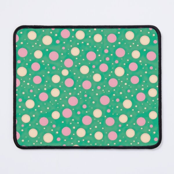 Item preview, Pink Dots on a Green Background Pattern designed and sold by Hibiskusmond.
