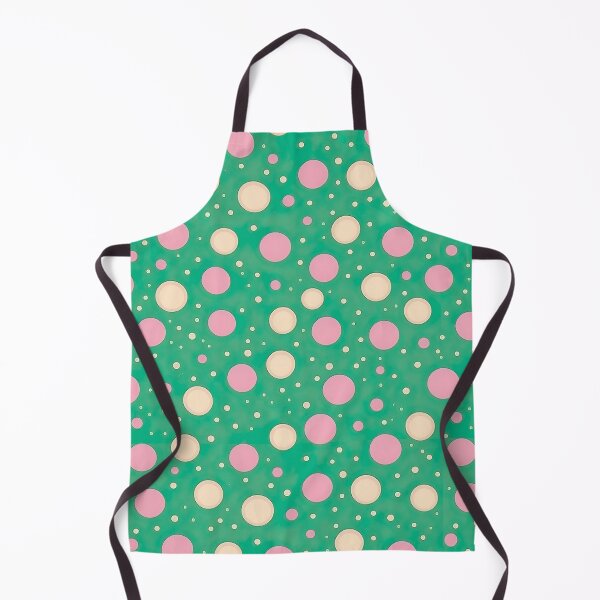 Item preview, Pink Dots on a Green Background Pattern designed and sold by Hibiskusmond.