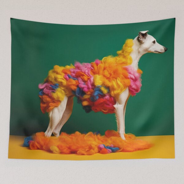 Item preview, Whippet in Flashy Dress- Beautiful Dog Art designed and sold by DigitalArties.