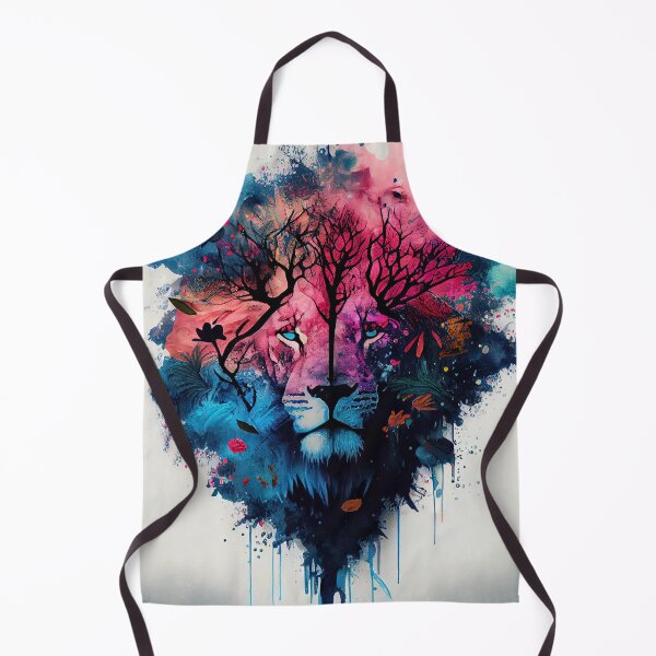 Artikelvorschau, Lion Silhouette: Abstract Expression on a Bright Background entworfen und verkauft von Piotrek0001.