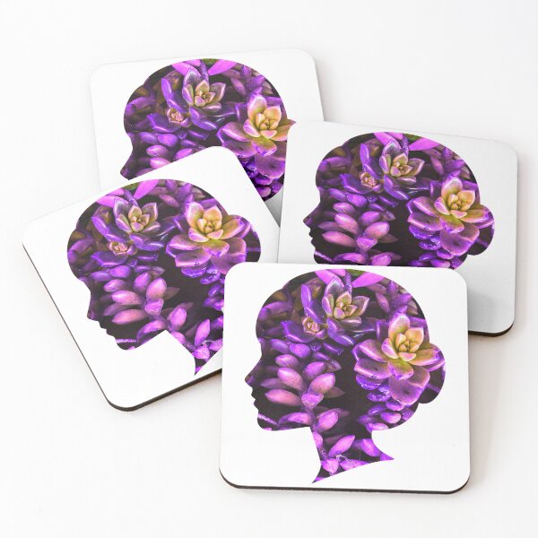 Item preview, Purple Succulents  designed and sold by Lil-odds-n-ends.