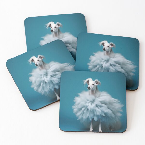 Item preview, Whippet in fluffy dress - lovely canine art designed and sold by DigitalArties.