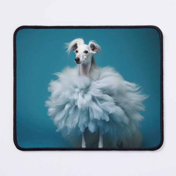 Item preview, Whippet in fluffy dress - lovely canine art designed and sold by DigitalArties.