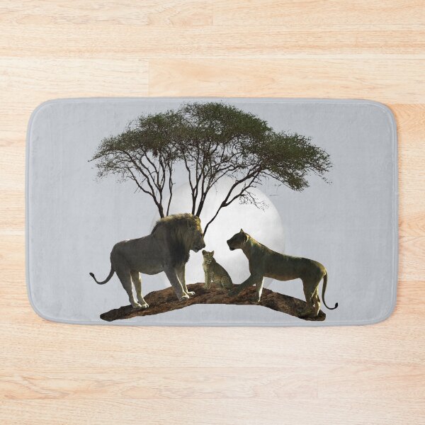 Item preview, Lions in the moonlight in Africa - big cat designed and sold by TShirtsundMehr.